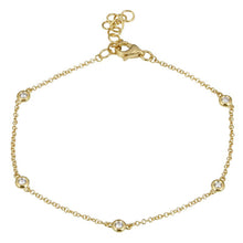 Load image into Gallery viewer, 14K Gold Diamond By the Yard Bracelet
