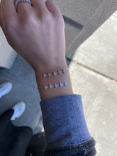 Load image into Gallery viewer, 14K Gold Diamond Triangles Bracelet
