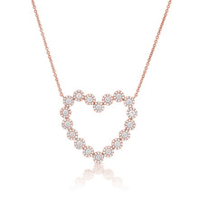 Load image into Gallery viewer, 14K Rose Gold Diamond Heart Necklace
