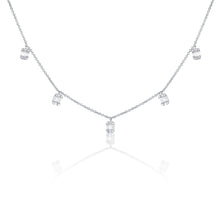 Load image into Gallery viewer, 14K Gold Diamond Multi Baguette Necklace
