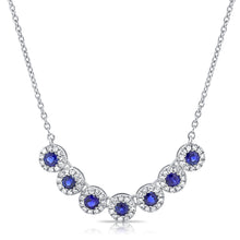 Load image into Gallery viewer, 14K Gold Sapphire and Diamond Necklace
