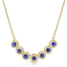 Load image into Gallery viewer, 14K Gold Sapphire and Diamond Necklace

