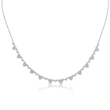 Load image into Gallery viewer, 14K Gold Diamond Multi Heart Necklace
