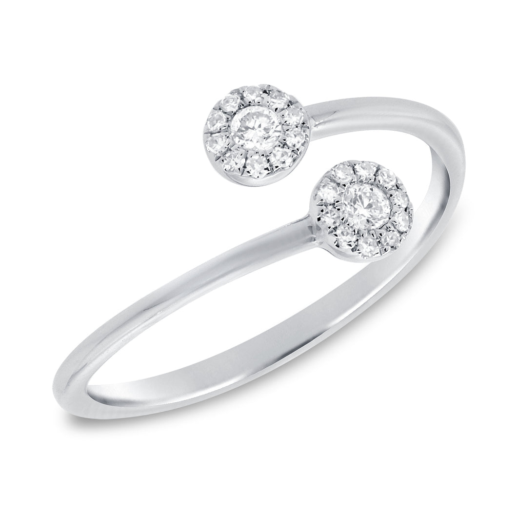 14K Gold Diamond Wrap Ring