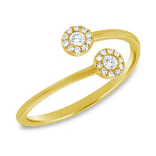 Load image into Gallery viewer, 14K Gold Diamond Wrap Ring

