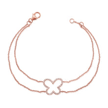 Load image into Gallery viewer, 14K Gold Butterfly Double Bracelet
