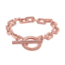 Load image into Gallery viewer, 14K Gold Diamond Link Bracelet
