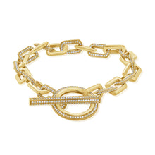 Load image into Gallery viewer, 14K Gold Diamond Link Bracelet
