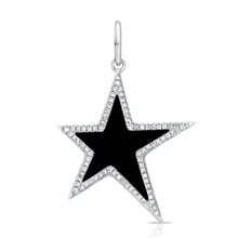 Load image into Gallery viewer, 14K Gold Black Onyx Star Charm
