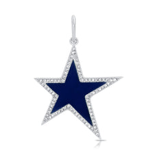 Load image into Gallery viewer, 14K Gold Blue Lapis Star Charm
