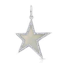 Load image into Gallery viewer, 14K Gold Mother of Pearl Star Charm
