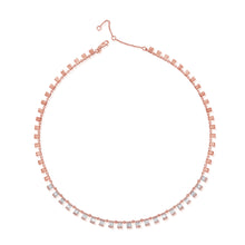 Load image into Gallery viewer, 14K Gold Diamond Baguette Necklace
