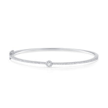Load image into Gallery viewer, 14K Gold Diamond Bangle

