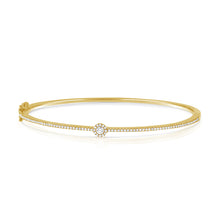 Load image into Gallery viewer, 14K Gold Diamond Bangle
