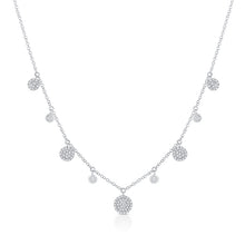 Load image into Gallery viewer, 14K Gold Diamond Alternating Pave and Bezel Necklace
