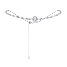 Load image into Gallery viewer, 14K White Gold Diamond Adjustable Ball Necklace
