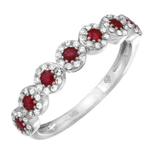 Load image into Gallery viewer, 14K White Gold Ruby Ring
