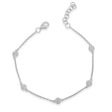 Load image into Gallery viewer, 14K Gold Diamond Circle Bracelet
