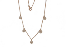 Load image into Gallery viewer, 14K Gold Diamond Bezel Circle Necklace
