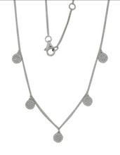 Load image into Gallery viewer, 14K Gold Diamond Bezel Circle Necklace
