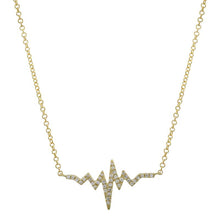 Load image into Gallery viewer, 14K Gold Heartbeat Necklace

