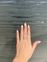 Load image into Gallery viewer, 14K White Gold Sapphire and Diamond Ring
