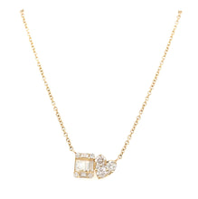 Load image into Gallery viewer, 14K Gold Double Diamond Necklace
