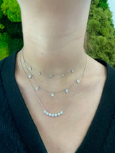 Load image into Gallery viewer, 14K Gold Diamond Multi Baguette Necklace
