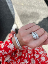 Load image into Gallery viewer, 14K White Gold Diamond Snake Ring
