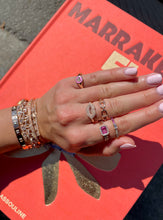 Load image into Gallery viewer, 14K Rose Gold And Diamond Chain Link Ring
